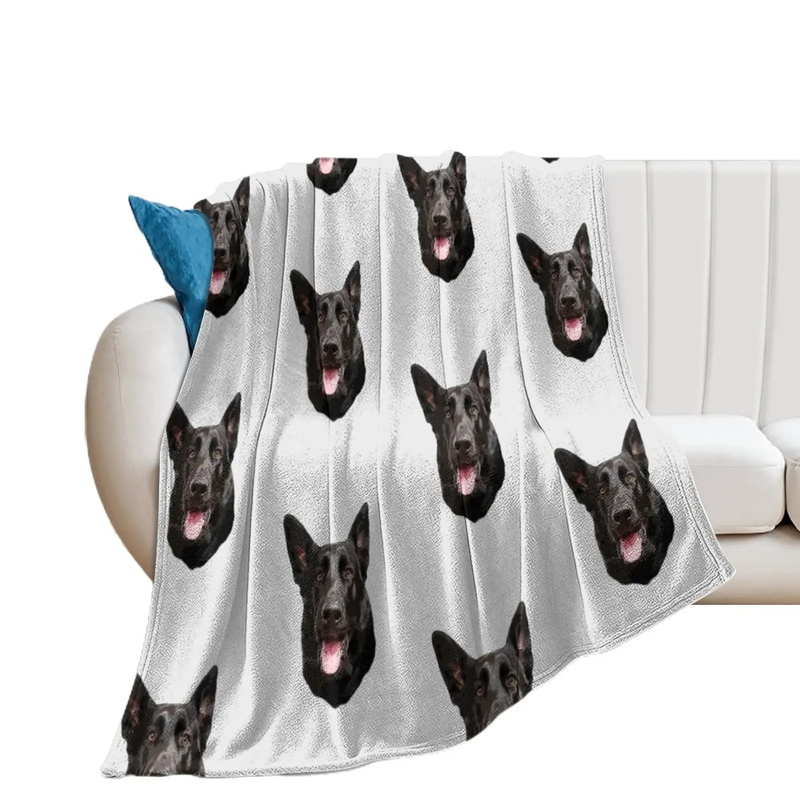 

Black German Shepherd Dog - Stunning! Throw Blanket Loose Shaggy Cute Blankets