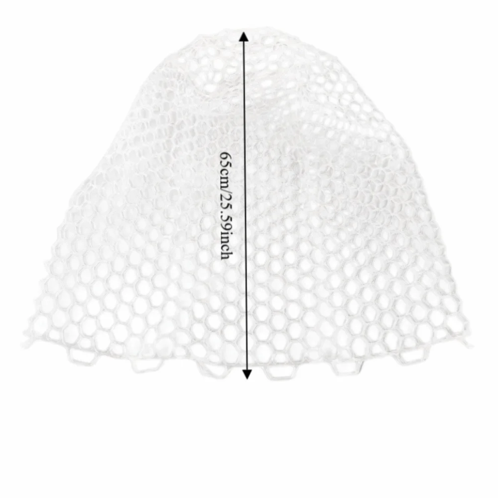 Portable 65cm Depth Fishing Net Rubber Foldable Fly Fishing Landing Net Trout Net Outdoor Fishing - view 6