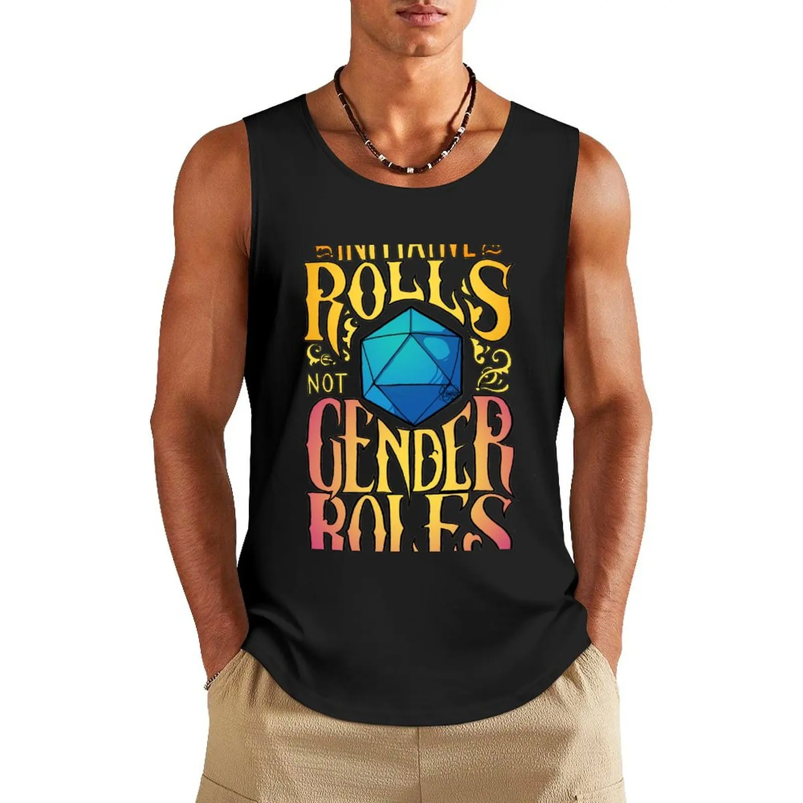 

Initiative rolls not Gender roles Tank Top sleeveless vest men sports vest