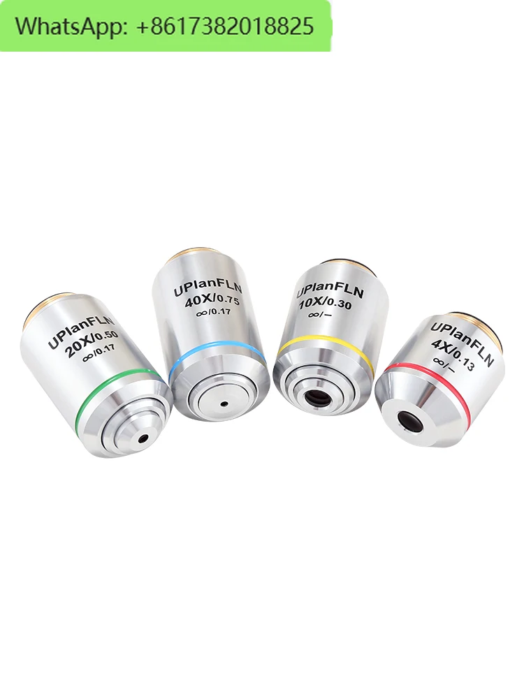 

HD all-round apochromat infinity fluorescence microscope high magnification objective 4X 10X 20X 40X 100X optical objective