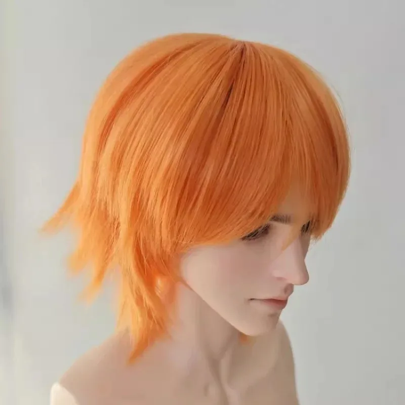 Pelucas BJD de pelo corto para muñecas SD MSD MDD Yosd, pelo dorado, negro, marrón, azul y gris, 1/3 1/4 1/6