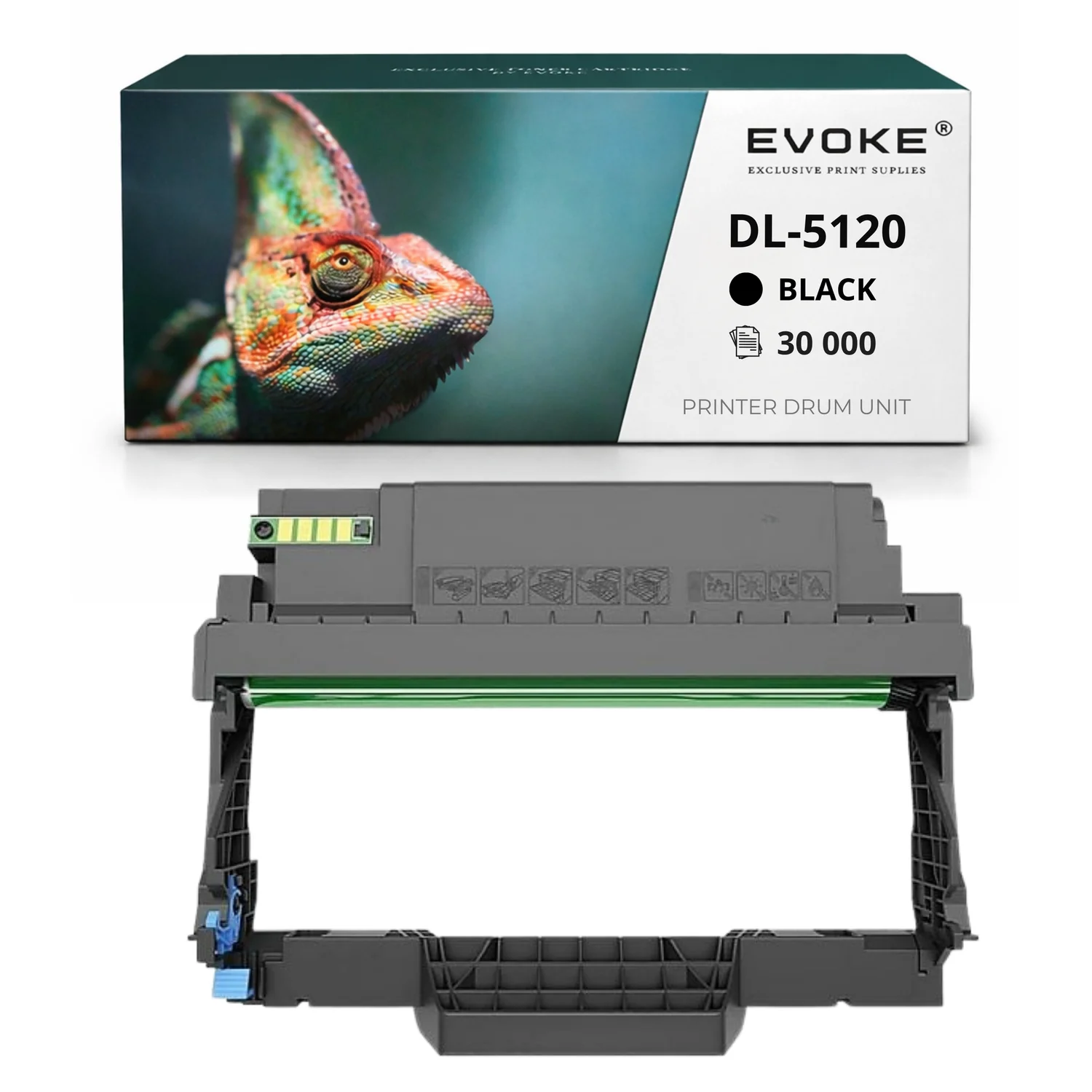Evoke Compatibele Trommel voor Pantum Dl-5120Z Dl5120Z Dl5120 Dl-5120 Zwart 30000 Pagina's Bm5100Adn Bm5100Adw Bm5100Fdw Bp5100Dw