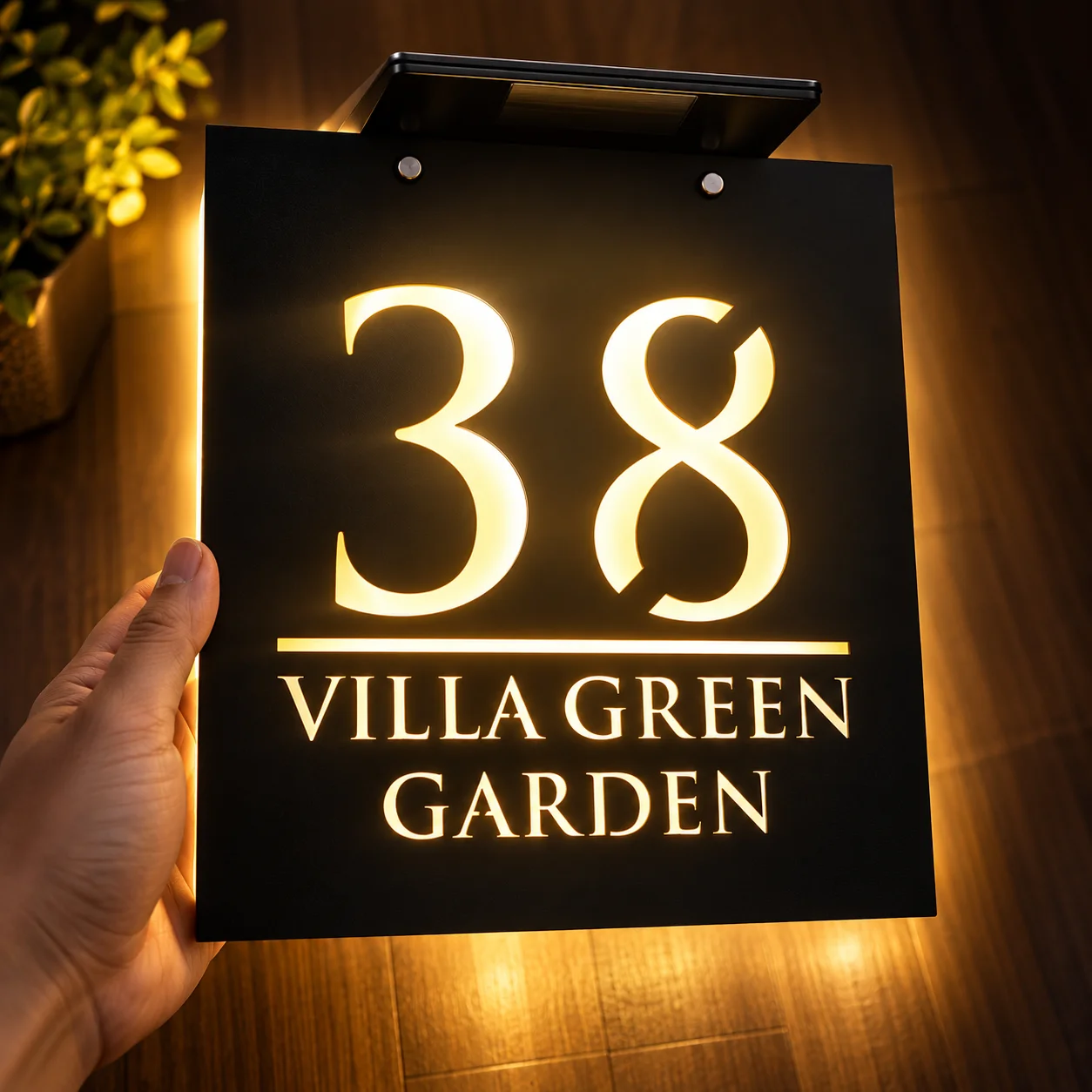 Plaque d'adresse LED solaire p - Outdoor Power Number avis et prix