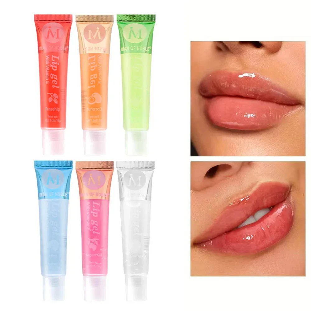 36pcs Fruit Flavor Lip Gloss Set Clear Vitamin E Moisturizing Lip Gloss Women Girls Lip Oil Kawaii Lips Makeup Wholesale