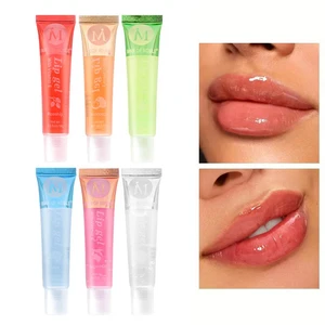 Fruit flavor glossy lip oil set for women, light, moisturizer, moisturizer, lip shine, makeup, wholesale, 6pcs 5 Main sales lip shine wholesale - №5