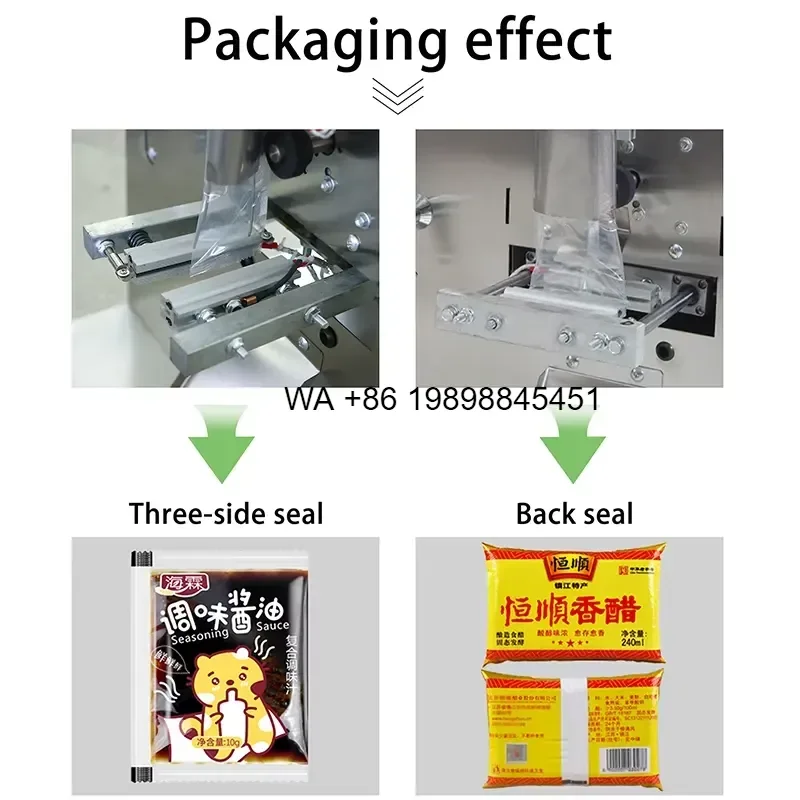 Wmwmnu for Ketchup Automatic Packing Sauce Liquid Honey Sealing Filling Packaging Equipment