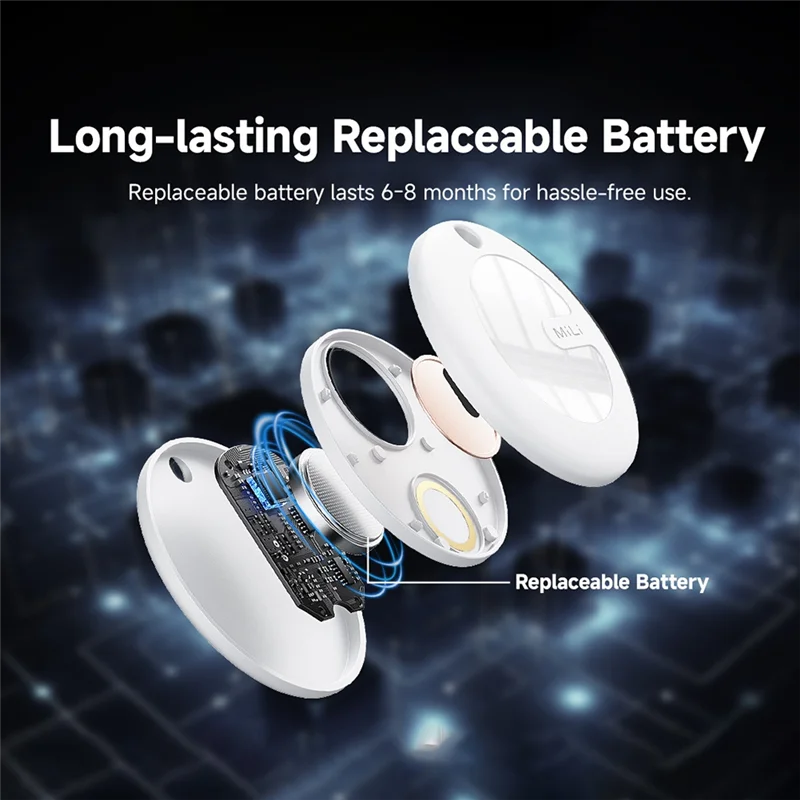 A003 Mili Smart Tracker System Trova la mia app Localizzatore Bluetooth intelligente portatile Borsa per bambini Tracker anti-perdita per Android