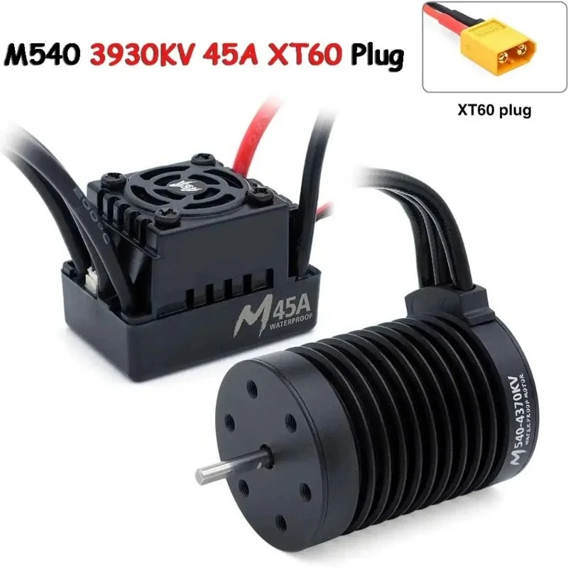 M540 M3650 M3660 3500/4200KV Brushless Motor w/ M45A/60A ESC for 1/10 1/12 RC Car