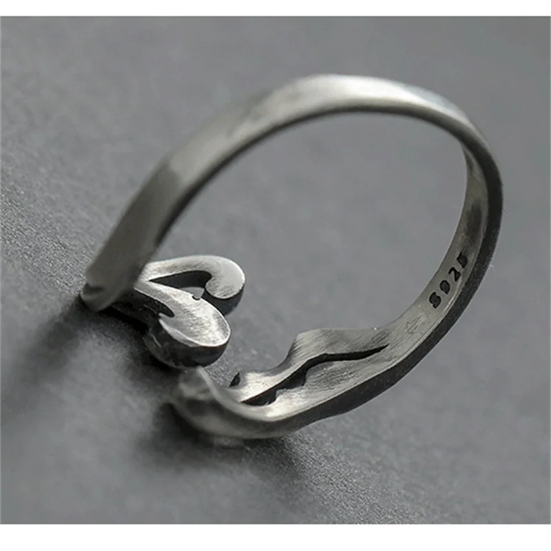 Vintage Spray Ring For Men Index Finger Accessories Adjustable Top Quality S925 Ring Male Jewelry