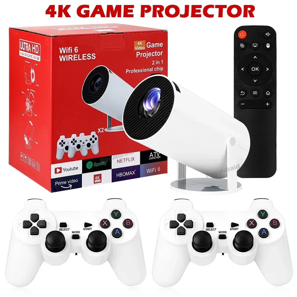 G300 MAX Retro Video Game Console Game Projector Wireless Controller Plug and Play 4K ULTRA-HD Android11 BT5.0 Home Cinem - Image 5