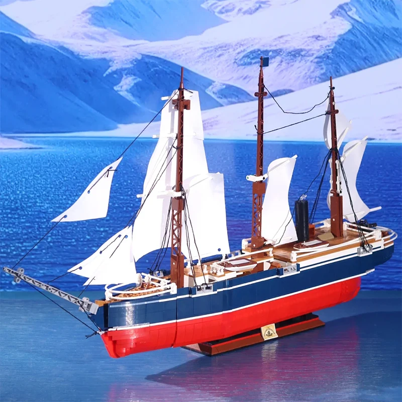 

Creative The Endurance Steamboat Building Blocks Steam Ship Model Maritime Transport Assemble Bricks Toys Gift For Kid Adult Boy