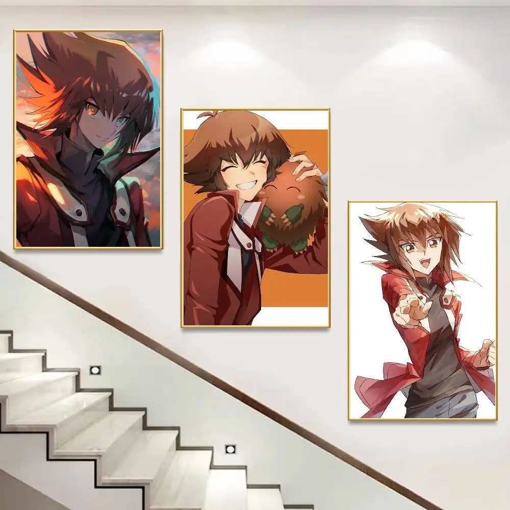 YU GI OH GX Hero J-Jaden Yuki HD Waterproof Self-adhesive Poster Wall Sticker Home Decor