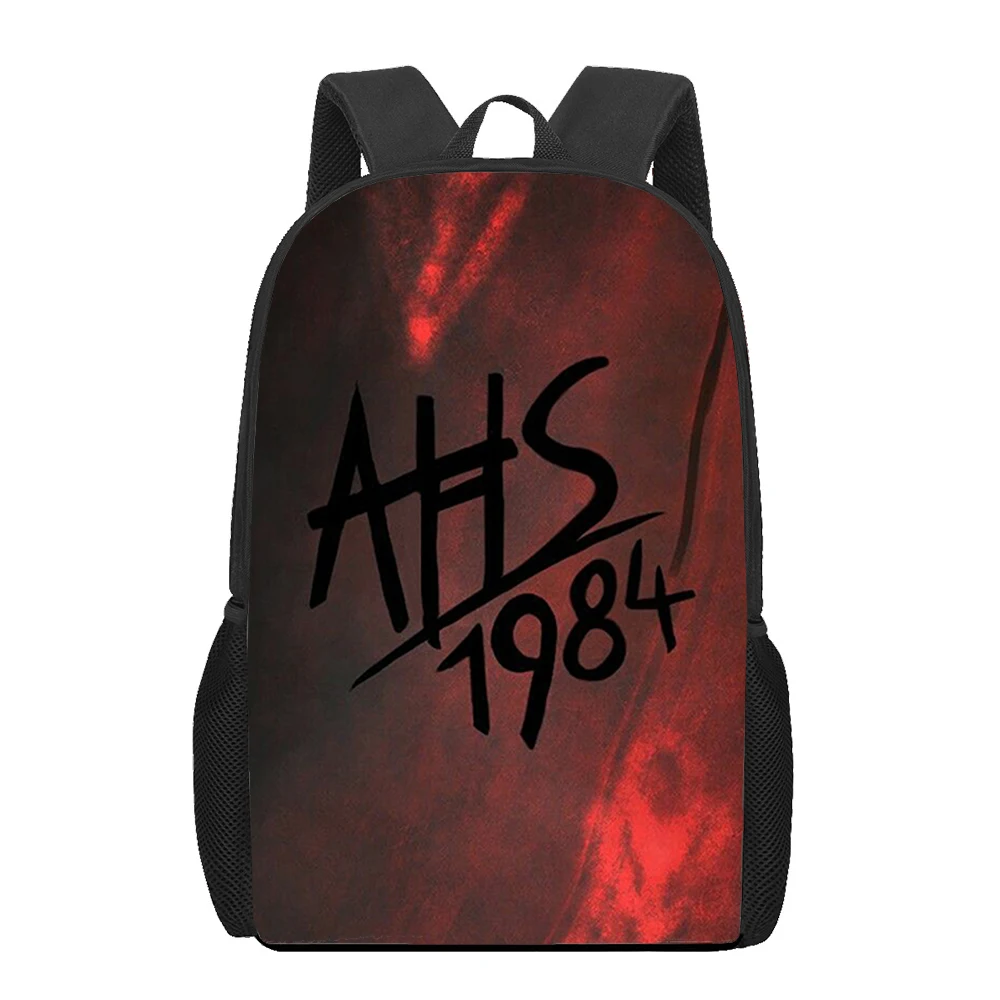 American Horror Story 1984 กระเป๋าเป้สะพายหลังชายหญิง 3D พิมพ์กระเป๋าเป้สะพายหลังเด็ก Bookbag วัยรุ่น Casual School กระเป๋าไหล่ Rucksack