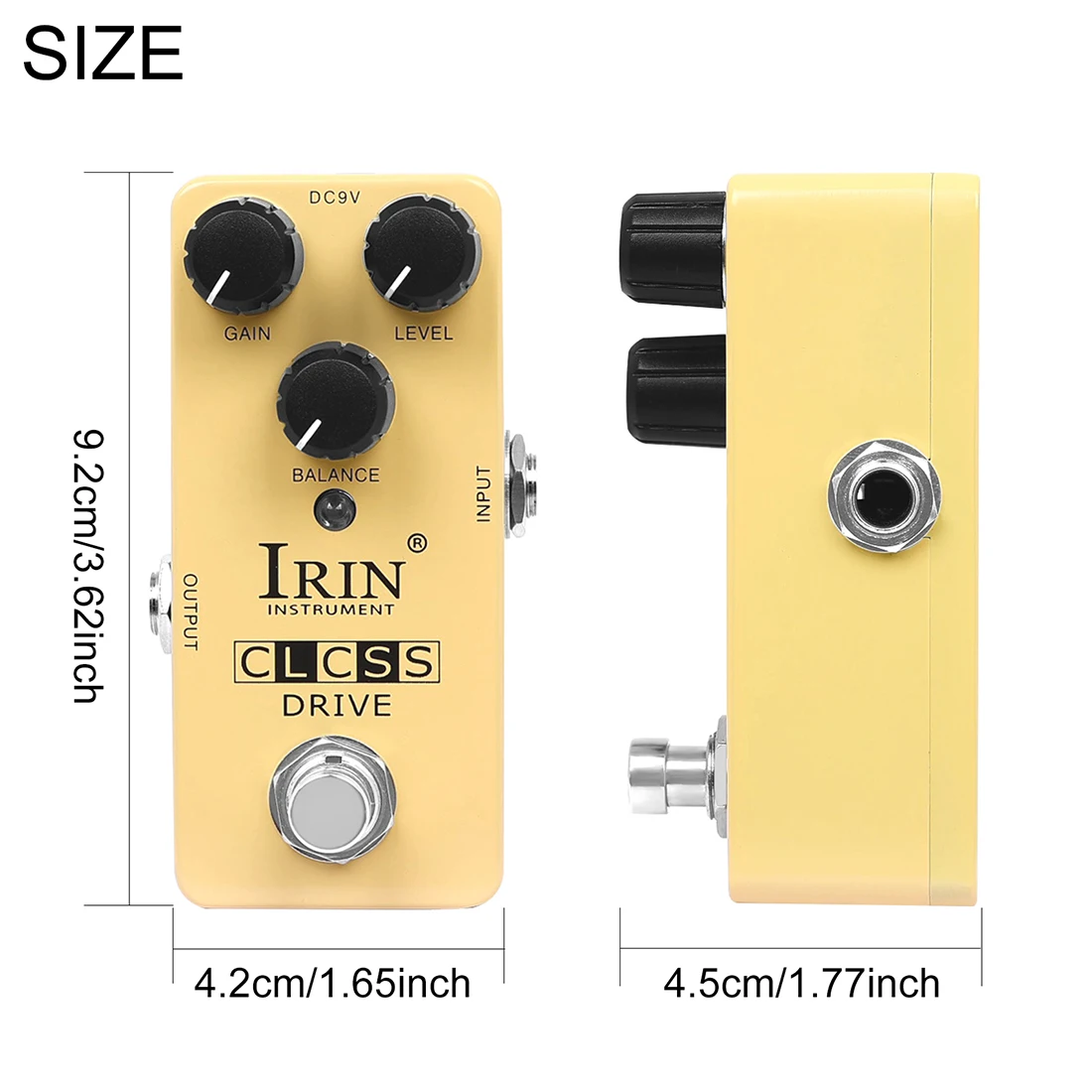 IRIN تأثير الغيتار الكهربائي الصغير دواسة برو MIL-STD غلاف من الألومنيوم صحيح الالتفافية الشريط + بليكسي + واه + جوقة + محرك المرحلة جاهز تأثير #5