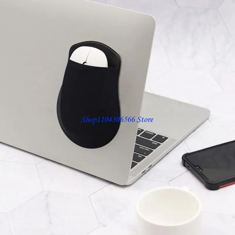 02DD Pocket For Laptop Adhesive Laptop Back Storage Bag Portable Reusable