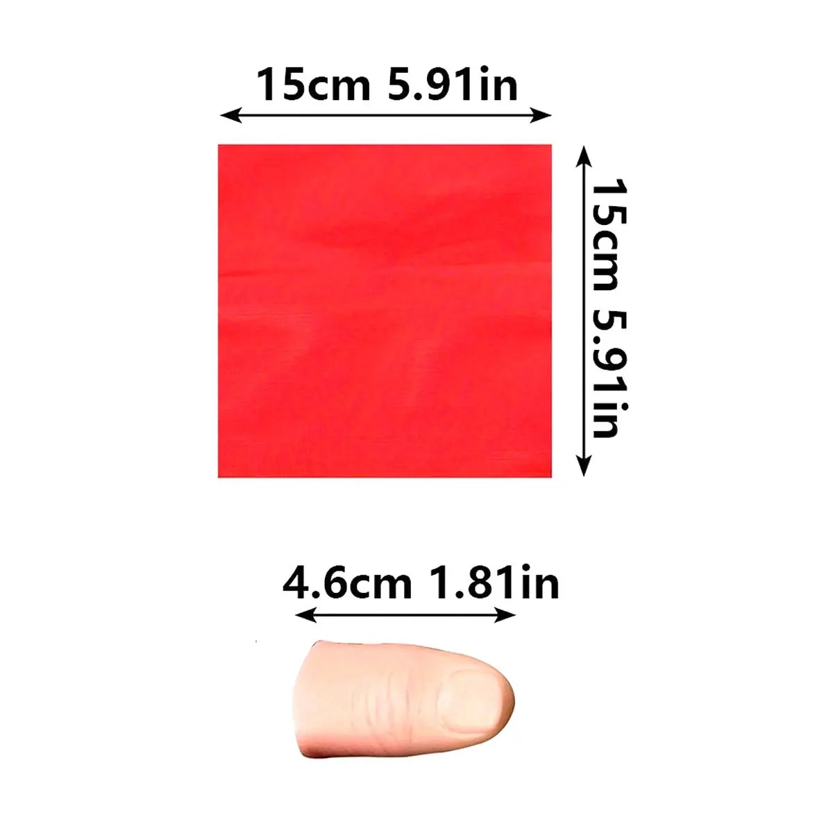 3Sets Scarf-Vanish Thumb Tip Magic Set – Finger Sleeve Prop for Street & Living Room Magic, Easy Visual Trick ZSY