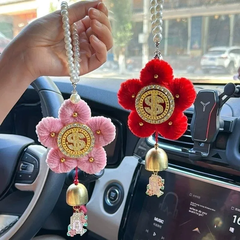 Creative DIY Material Kit for Weaving Car Hanging Ornaments Friend Gifts Lucky Peach Blossom Stick Twisted Rods Women's T-shirt