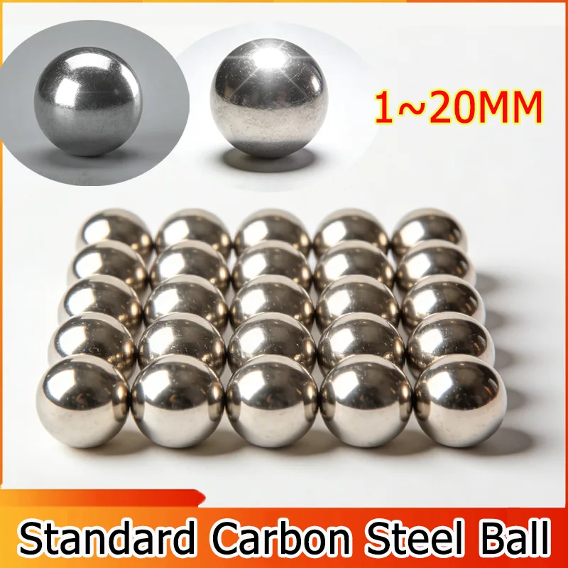 

﻿10~1000pcs 1~20mm Standard Carbon Steel Ball Solid Ball Precision Bearing Steel Pellet Round Smooth Roller Ball