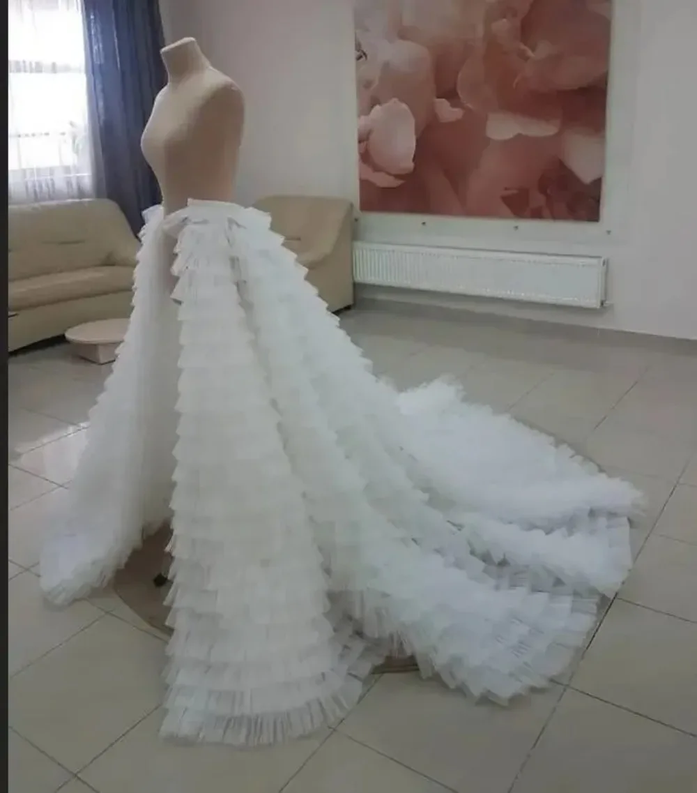 

Abnehmbare Hochzeit zug, Abnehmbare zug, Braut hippie überrock, rüschen braut zug nach größe