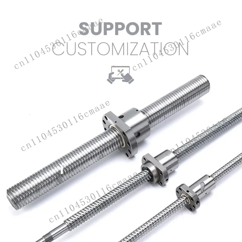 200mm Length 12mm Diameter Pitch 4 SFU1204-3 Screw High Precision Ball Screw Set Cnc Accessories Adjusting Screw Rod