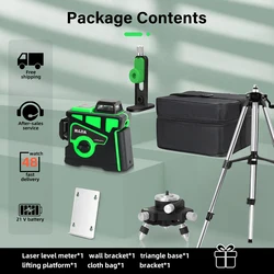 HILDA Laser Level 12 Linien 3D Ebene Selbst Nivellierung 360 Horizontale Und Vertikale Kreuz Super Leistungsstarke Green Laser Level