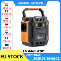 Flashfish A201 200W Portable Power Station, 172.8WH/48000mAh Solar Generator Backup Battery Pack with 220V AC Sockets