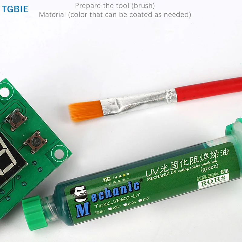 

Фоточувствительная маска для пайки (6 цветов) для BGA и печатных плат: защита от коррозии и искрения