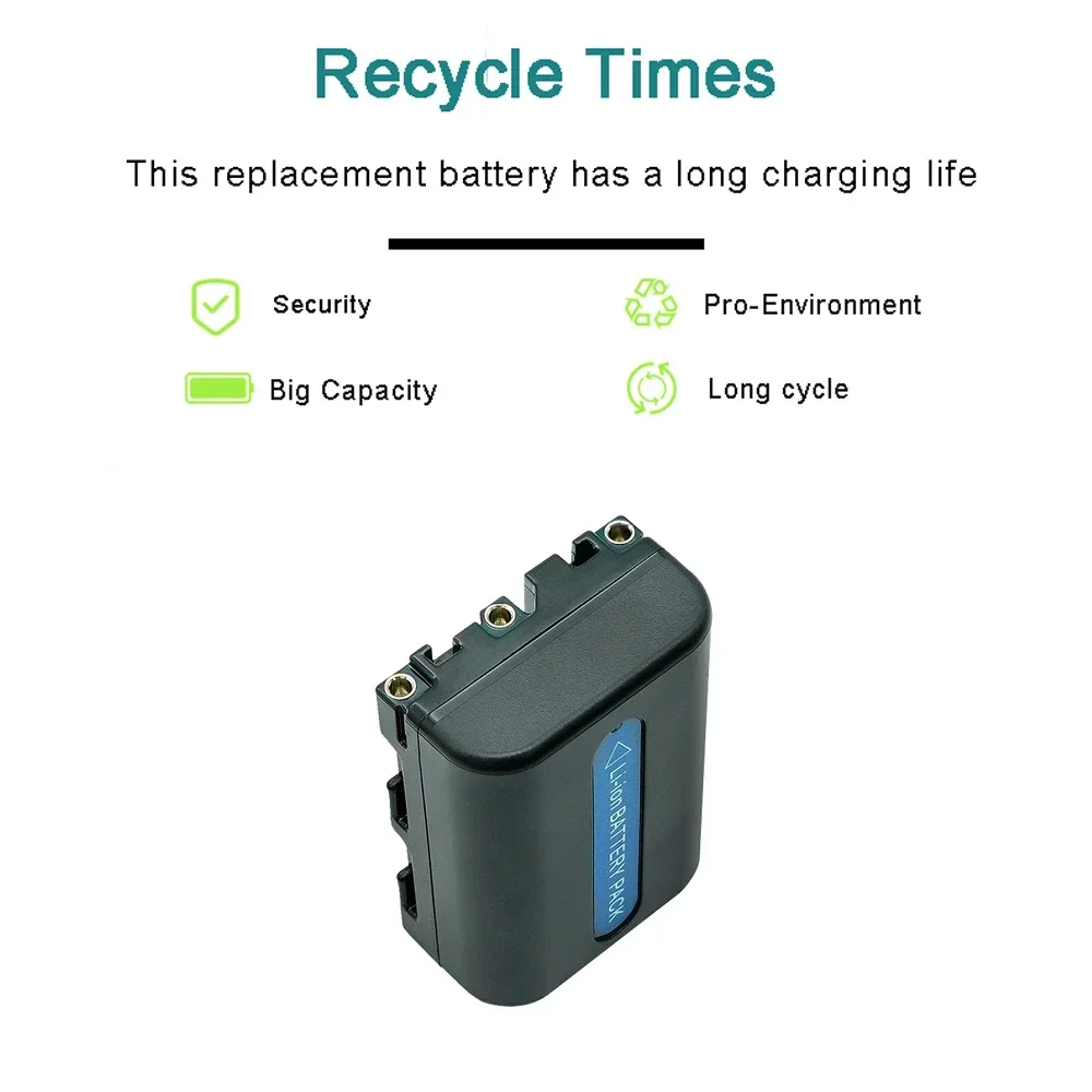 NP-FM50 NP FM55 Camera Battery 2200mah for Sony DCR-PC101 A100 Series DSLR-A100 MVC-CD200 FM55H FM30 FM51 NPFM50 Batteries