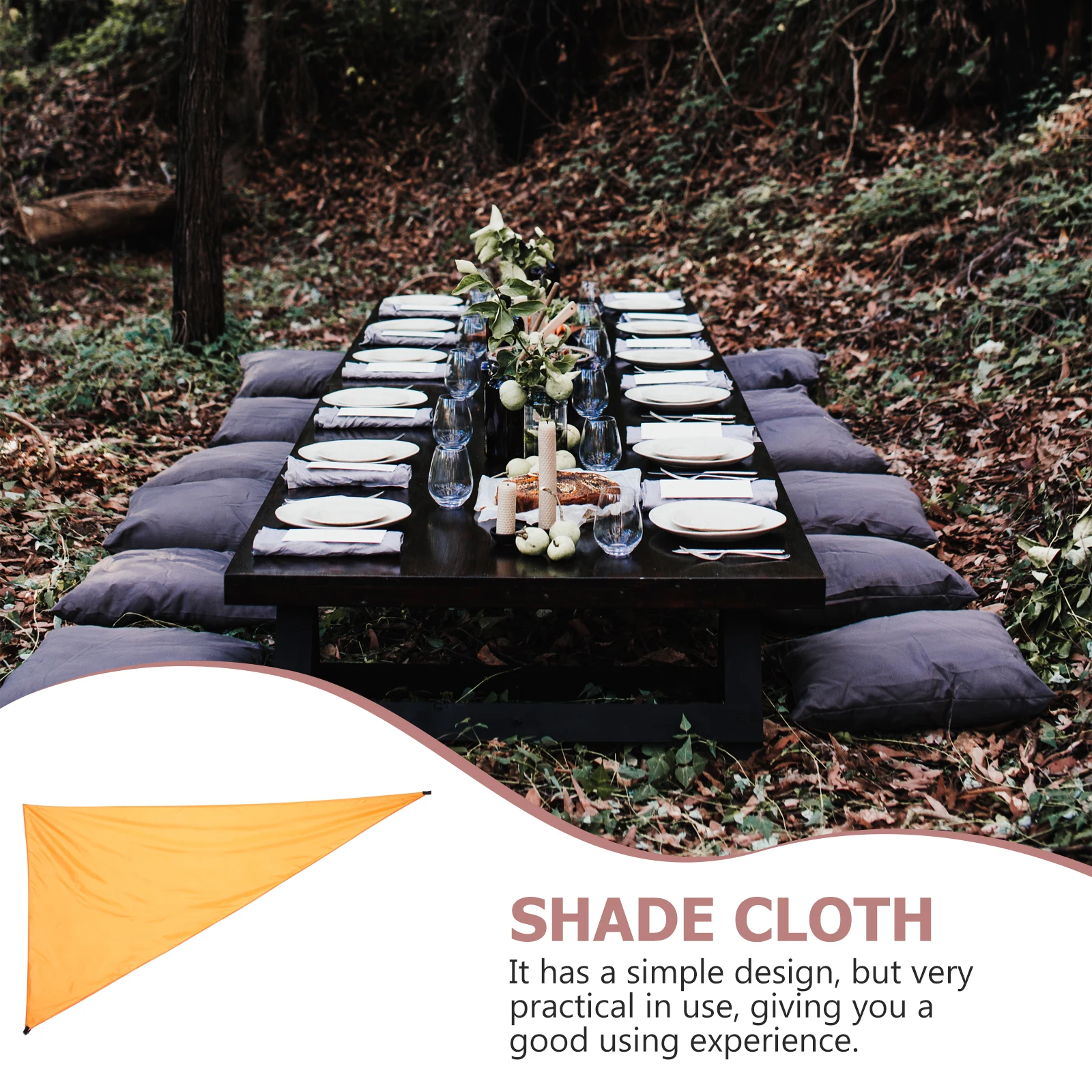 

Outdoor Sunshade Sail Durable Polyester Canopy Shades Triangle Large Size Foldable Easy Storage Cooling Patio Garden Camping