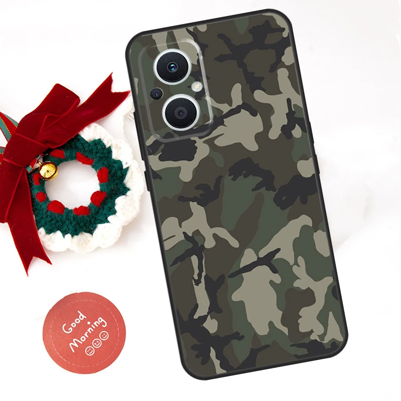 US ARMY Digital Camouflage For OPPO Reno 15 F 14 13 12 11 10 Pro 12F 13F 7 8 Lite OPPO Find X8 X5 X6 Pro X9 Ultra Case