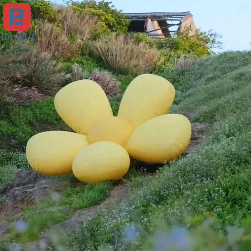 

Giant inflatable outdoor flower model custom-made flowers and plants scenic park camping market display decorative props