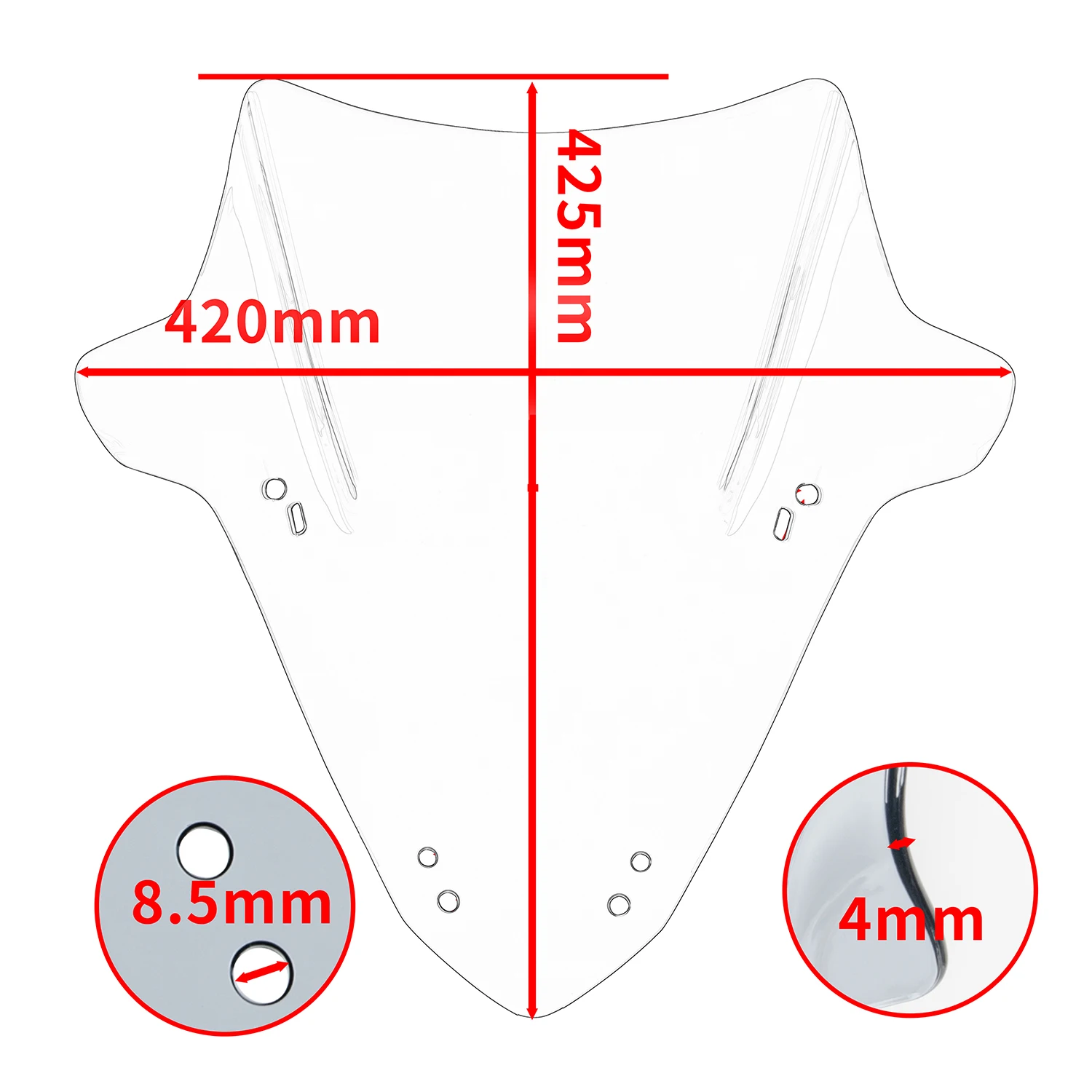 Motorcycle Windscreen Windshield Airflow Deflector Front Screen Wind Shield For Yamaha XMAX X MAX X-MAX 125 250 300 2023 2024