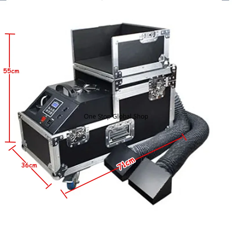2000W Low-lying Fog Machine Stage Water Smoke Machine with Double Tube Remote Control for Wedding DJ Disco  Indoor Outdoor Party