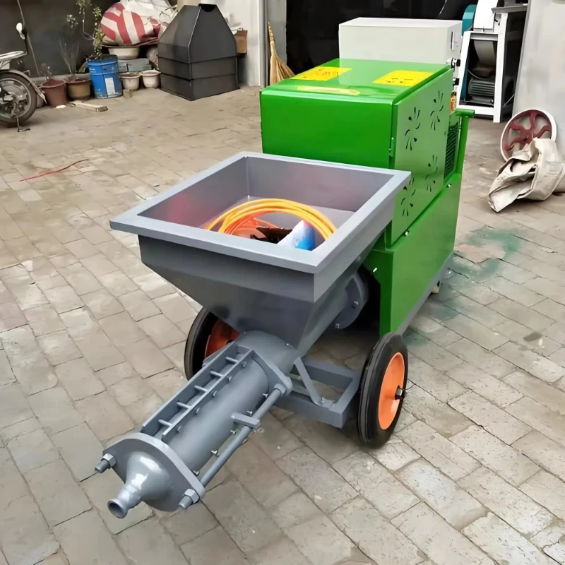 

High Speed Mortar Spray Machine 20 Meters Hose Supply Mortar Wall Spray Putty Machine Diesel Concrete Spray Machine