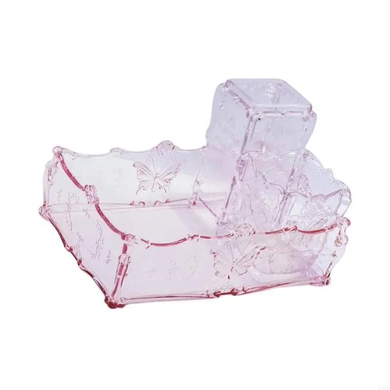 

D5BF щетка для ногтей контейнер ватный держатель на рабочем столе на рабочем столе держатель макияжа для макияжа органайзер для