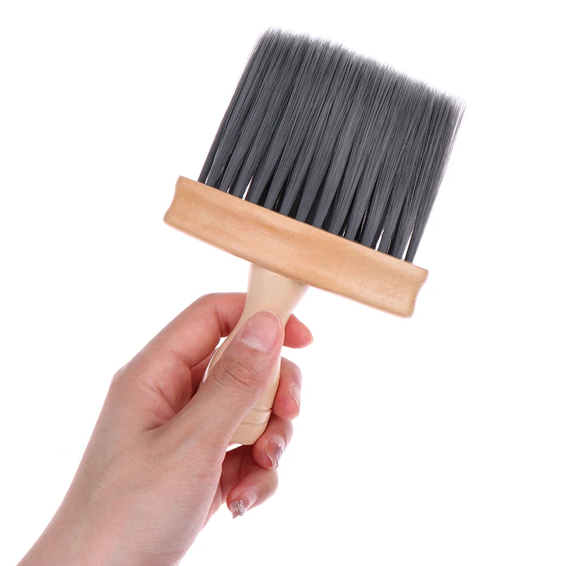 Professional Soft Neck Face Duster Brush Barber Hair Clean Hairbrush Beard Brush Salon Cutting Hairdressing Styling Tool