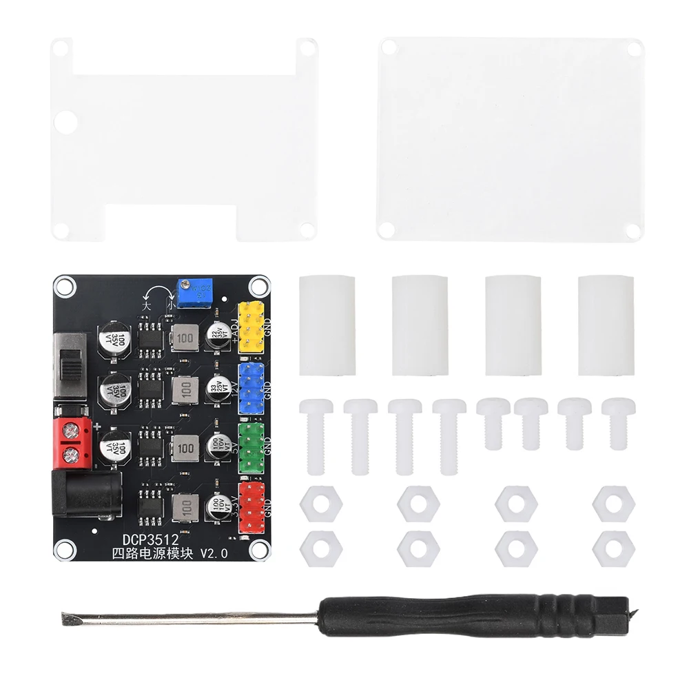4-Kanal DC-DC Abwärtswandler-Modul 6V-30V auf 0,9V-29,6V Einstellbare Stromversorgung mit unabhängigen Ausgängen für Embedded-Systeme – Detail 12