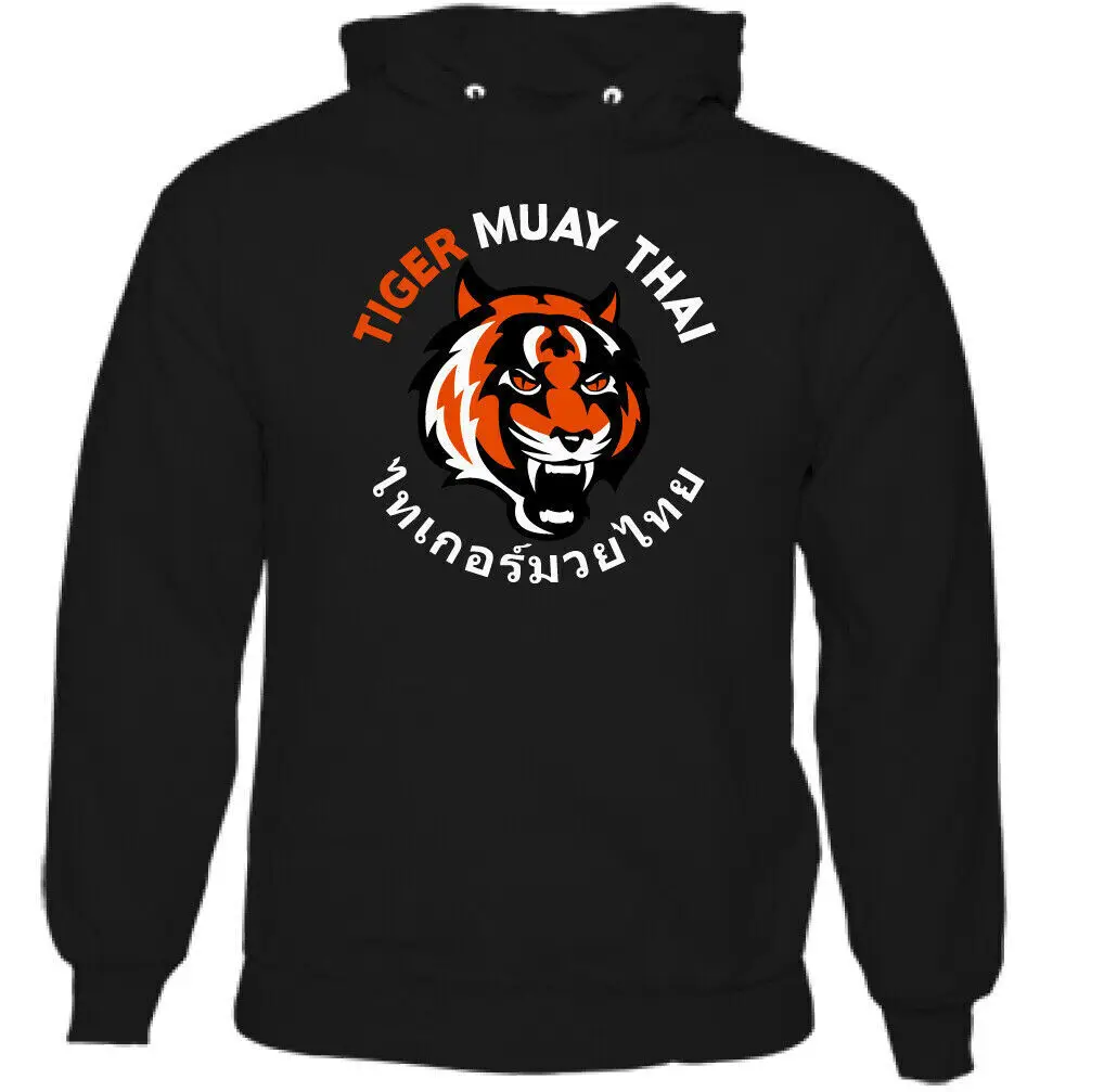 TIGER MUAY THAI HOODIE Martial Arts Phuket Thailand Training Top Gym