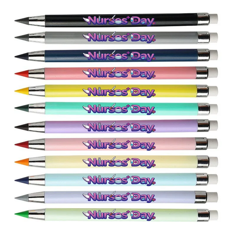 クリエイティブな医師・看護師記録用色鉛筆12本、削らない永遠の鉛筆、看護師の日ギフトペン