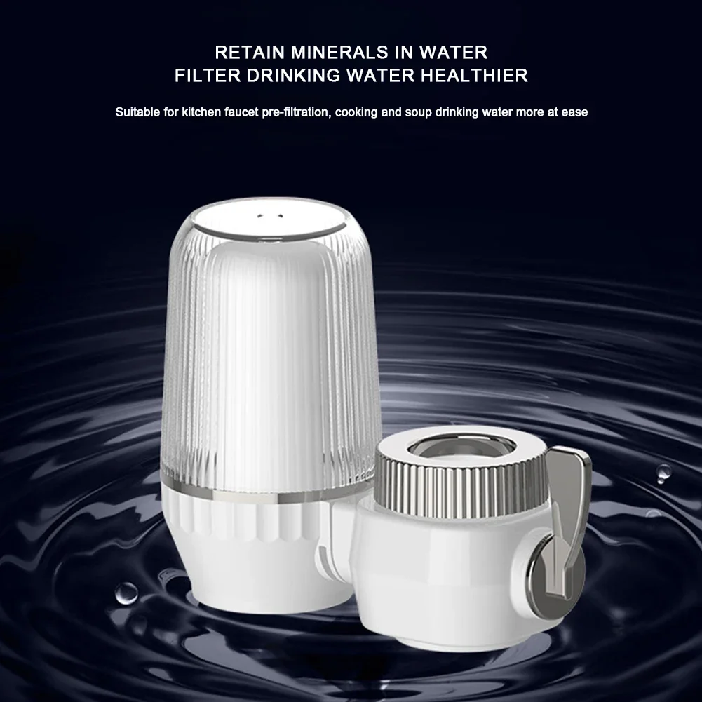 Tap Water Purifier Removable Faucet Water Purifier Rust Removal Clean Kitchen Tap Replacement Filter for Home Daily Use