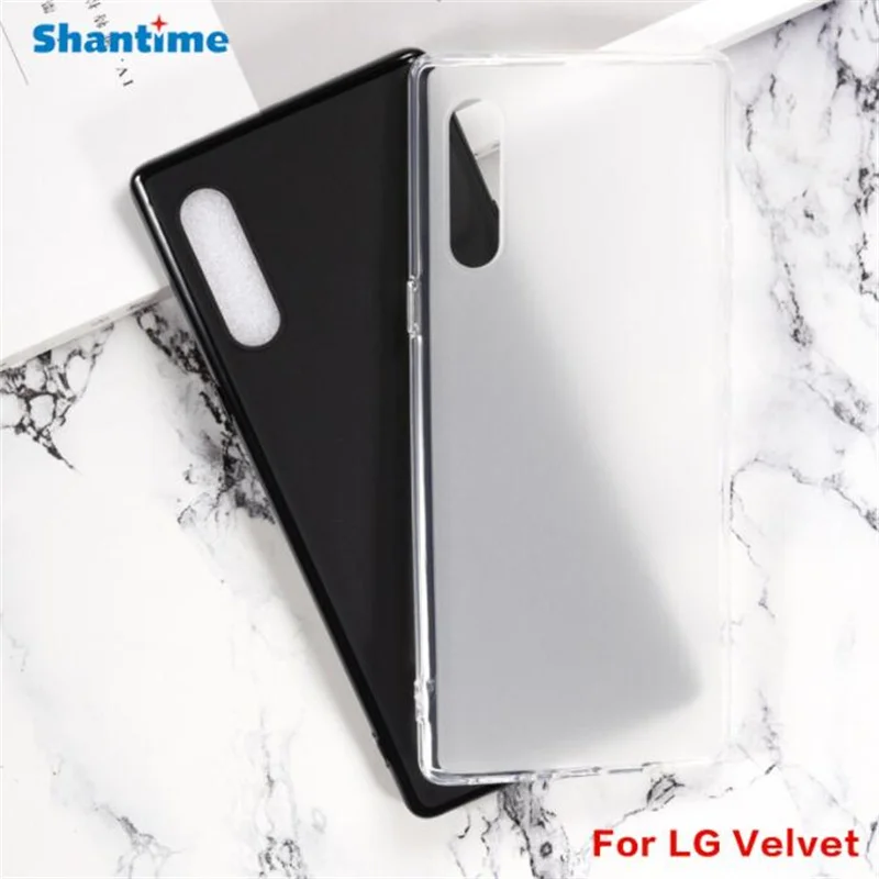 Soft Black TPU Case For LG Velvet Back Cover Anti-knock Transparent Phone Case For LG Velvet 4G  5G LG Velvet 5G UW Silicon Case