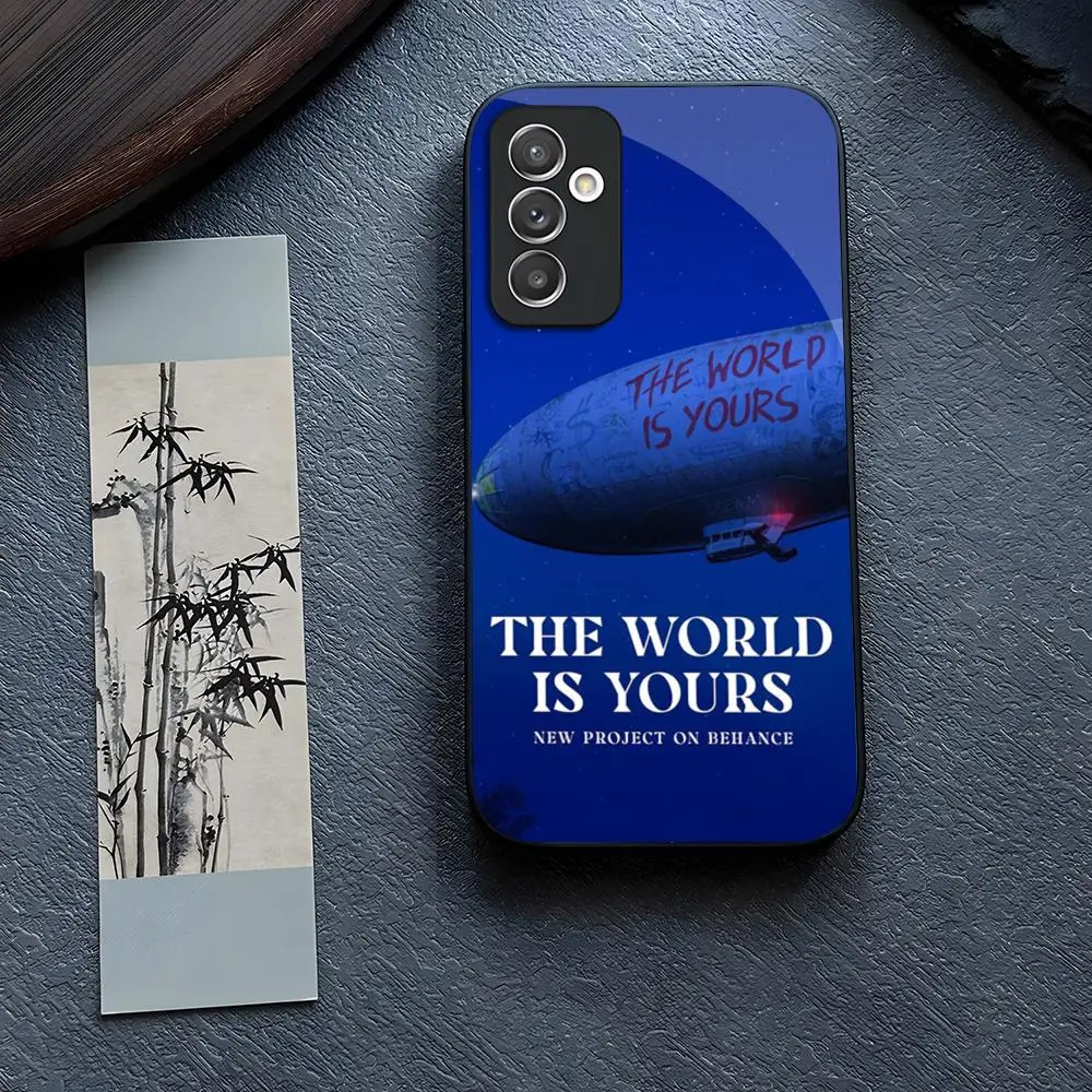 Scarfaces The World Is Yours Etui na telefon Glass do Samsung Galaxy S24 S23 S21 S22 S20 Ultra Fe Plus A34 A54 A24 A52 A53 M54 Cover