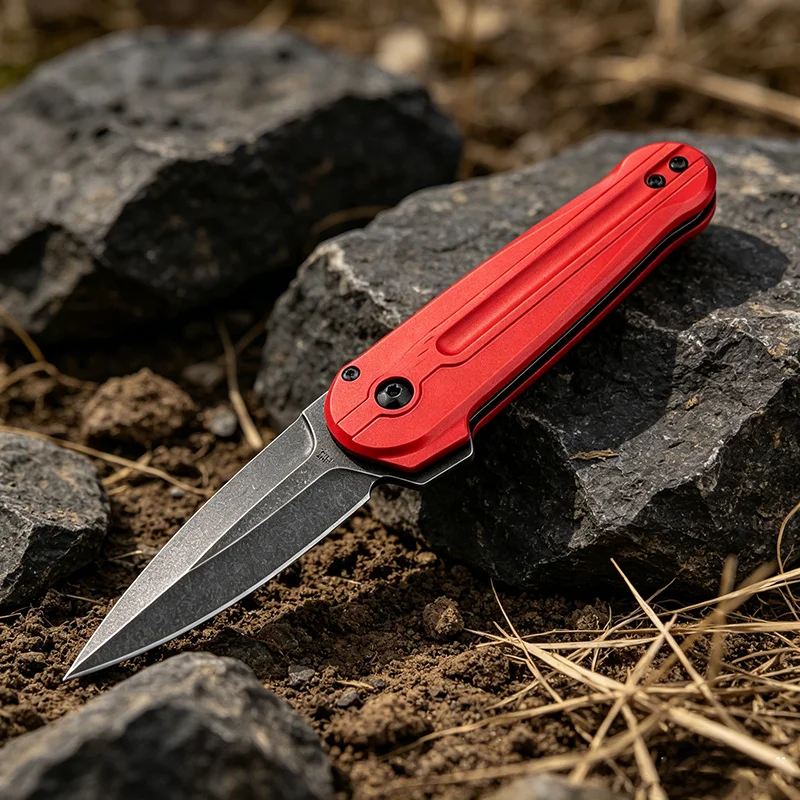 Kırmızı Saplı Katlanır Cep Bıç - Edc Carry For Men incelemesi ve fiyatı