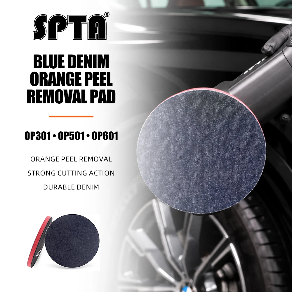 SPTA Car Orange-peel Removal Buffing Polishing Pad Denim Pad 1000/2000/3000 Grit 3