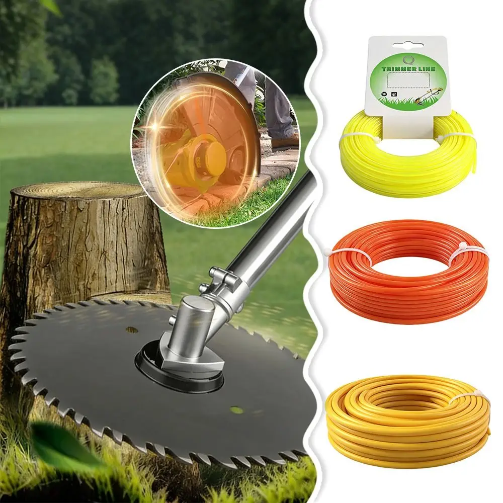 High Strength Grass Rope Nylon Grass Trimmer Rope for Brush Cutter Strimmer Line Mowing Wire Lawn Mower Accessory