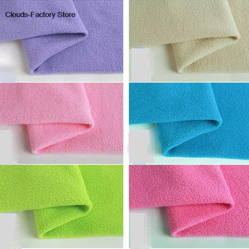 Plush Fabric Polar Fleece Cloth Polyester Autumn Winter Small Roll Teddy Cashmere DIY Clothing Handmade Sewing Quilting