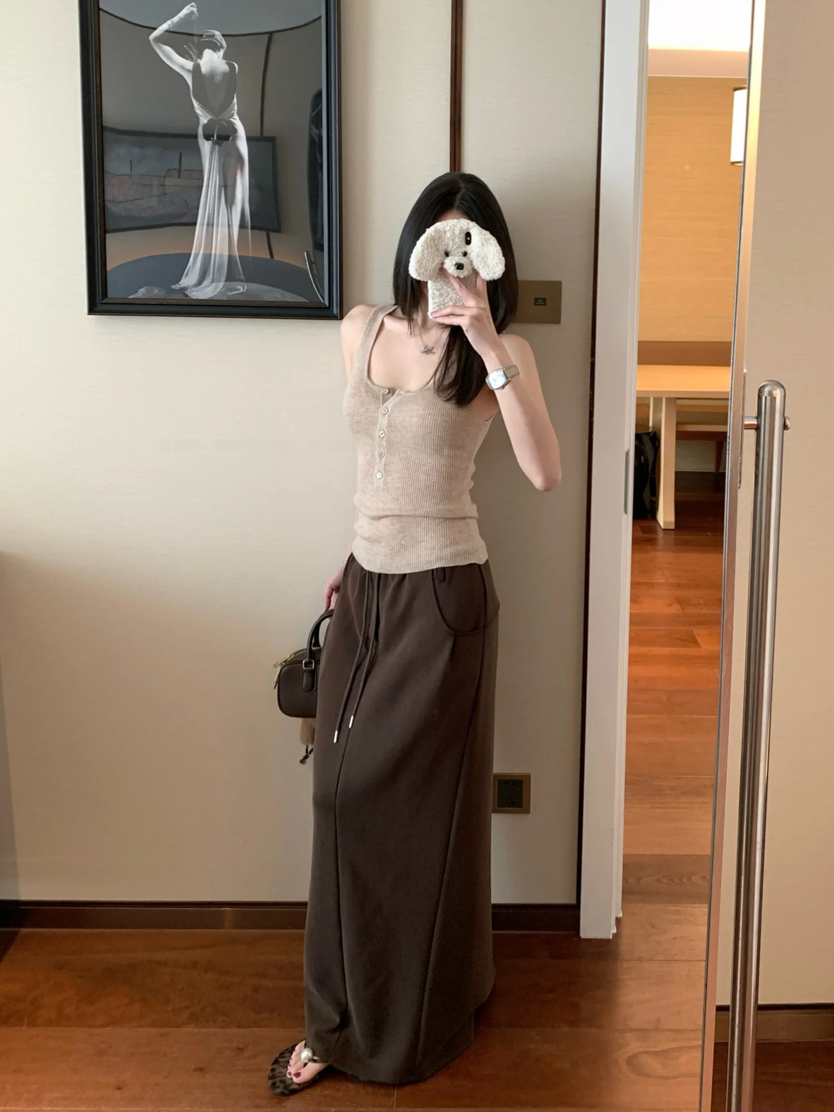 

Женская повседневная длинная юбка Ego Studio с объемной текстурой, драпировкой и 3D-кроем, стройнящая, универсальная, модная юбка средней длины