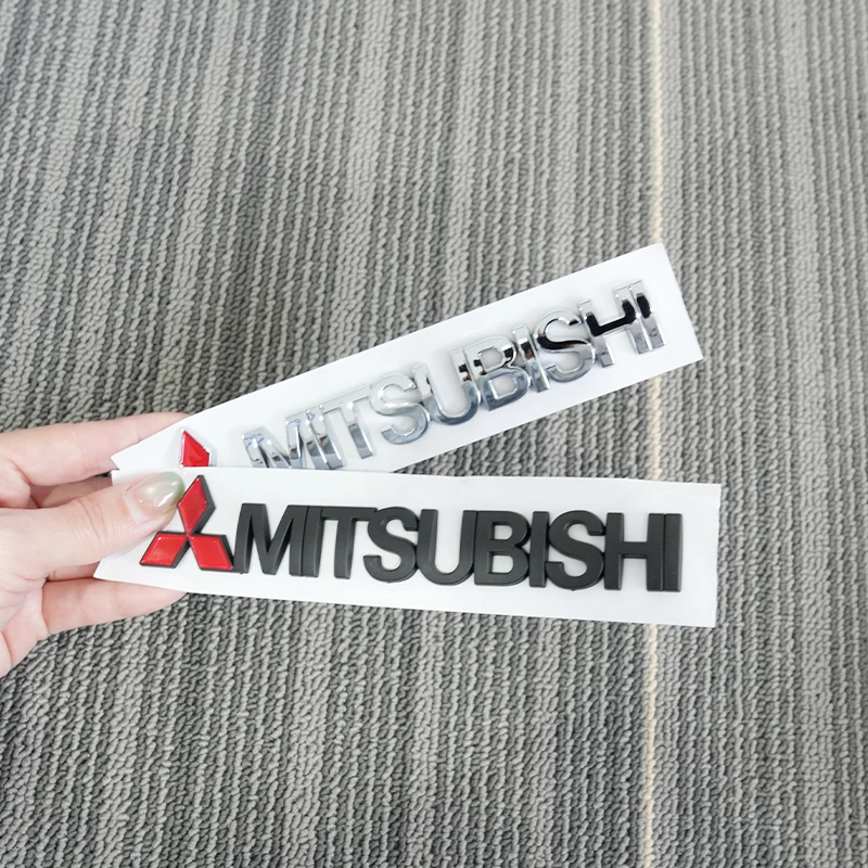 Emblema del cuerpo del coche de aleación de Zinc y Metal 3D, pegatinas creativas decorativas exteriores para Mitsubishi Outlander Pajero Lancer, 1 Uds.