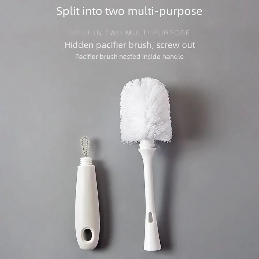 Cup Brush Long Handle Detachable Non Dead Angle Water Cup Brush Cleaning Bottle Stain Removing Washing Pot Brush Kitchen Tool