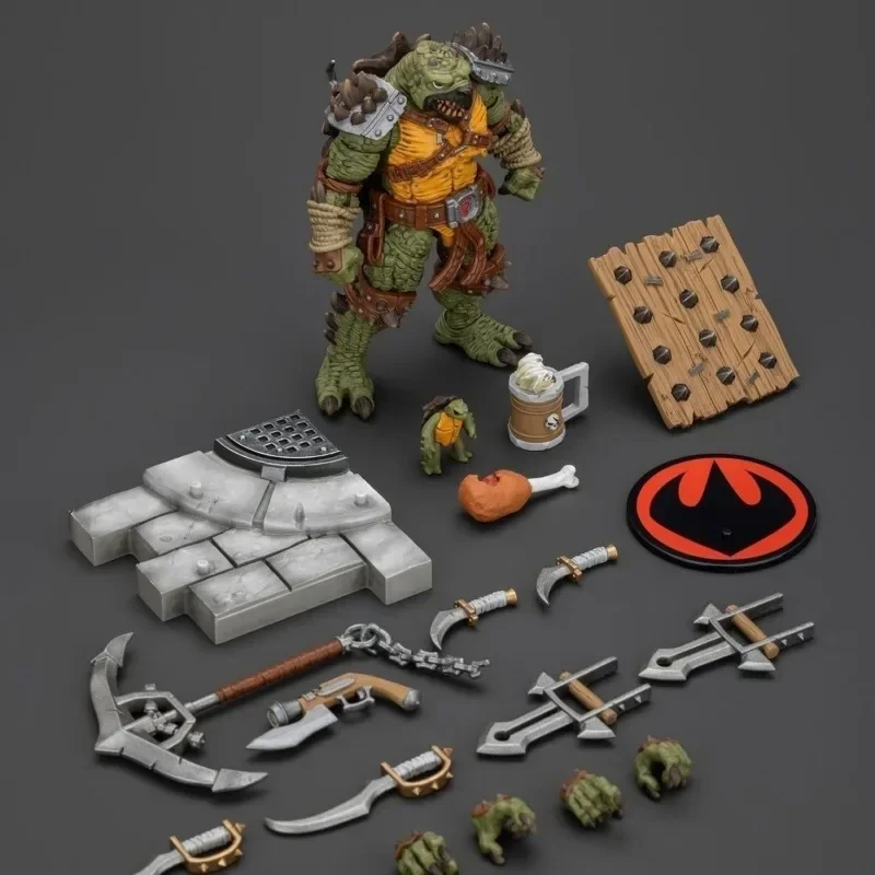 

Оригинальные фигурки JOYTOY 1/18 TMNT Ninja Turtles Slash Tokka Krang, аниме, фигурка, модель игрушки, коллекция игрушек, в наличии